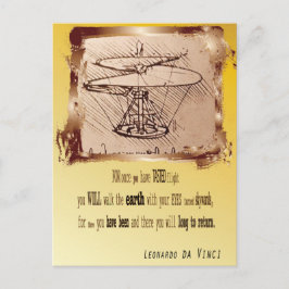 ダ・ヴィンチ・ヘリコプタ🚁✨バジェット・スペシャル ポストカード