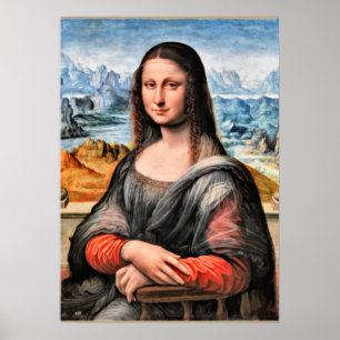 ダ・ヴィンチ – モナ・リサ(世界的に有名絵画な ポスター