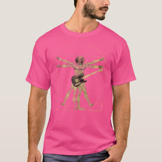 ダ・ヴィンチ・ヴィトルヴィアン・ギターマン Tシャツ