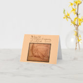 ダ・ヴィンチ:「人間の足は…」 カード (黄色い花)