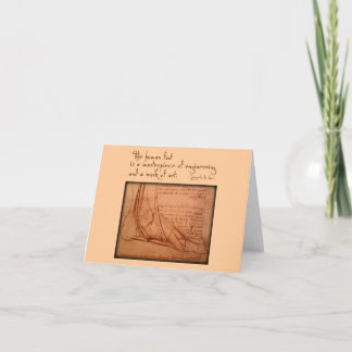 ダ・ヴィンチ：「人間の足は…」 カード