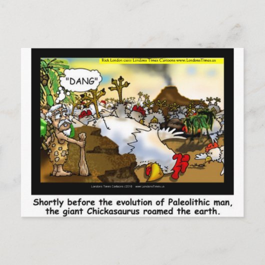 チおもしろいキン(チカサウルス)Tees Mugs Card等 ポストカード (正面)