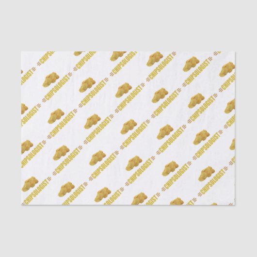 チおもしろいプソロジストポテトチップ好き 薄葉紙 (正面)