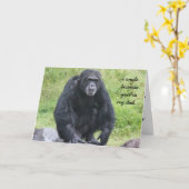 チおもしろいマパンジー誕生日カードパパ カード (黄色い花)