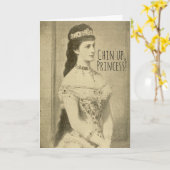 チおもしろいンアッププリンセス応援アップ勇気付けられる カード (黄色い花)