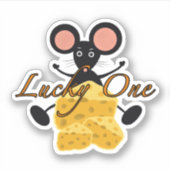 チおもしろいーズ入りマウス シール (正面)