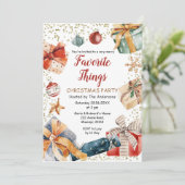 チお気に入りのングズクリスマス交換ギフトパーティー  招待状 (スタンド正面)