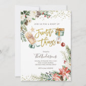 チお気に入りのングズクリスマス交換ギフトパーティー 招待状 (正面)