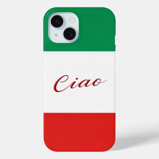 チアオ・イタリア Case-Mate iPhoneケース (裏面)