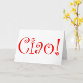 チアオ カード (黄色い花)