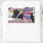 「チアオ!スモーキーステッカーが大好き 長方形シール (バッグ)