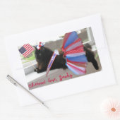 「チアオ!スモーキーステッカーが大好き 長方形シール (封筒)