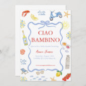 チアオ バンビーノ イタリアン インビテーション (正面/裏面)