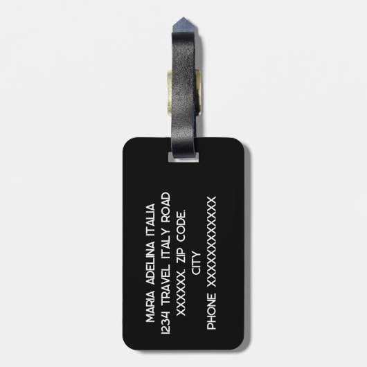 チアオ ラゲッジタグ (裏面縦)