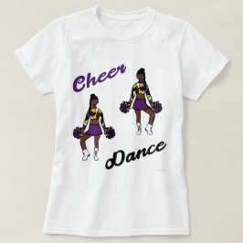 チアダンスTシャツ (パープル カモフラージュ) Tシャツ