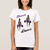 チアダンスTシャツ (パープル カモフラージュ) Tシャツ (正面)