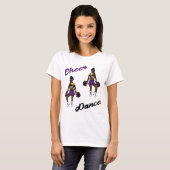 チアダンスTシャツ (パープル カモフラージュ) Tシャツ (正面フル)