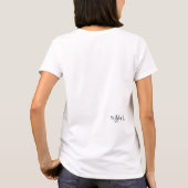 チアダンスTシャツ (パープル カモフラージュ) Tシャツ (裏面)