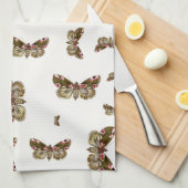 チアティラバティスザピーチブロッサムモス キッチンタオル (四つ折り)