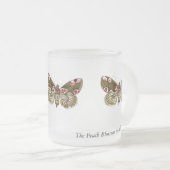 チアティラバティスザピーチブロッサムモス フロストグラスマグカップ (正面右)