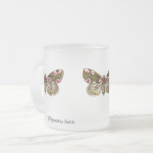 チアティラバティスザピーチブロッサムモス フロストグラスマグカップ (正面左)