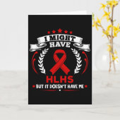 チアノーゼ性先天性心疾患 HLHS 私はHLHSではない カード (黄色い花)