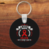 チアノーゼ性先天性心疾患 HLHS 私はHLHSではない キーホルダー (正面)