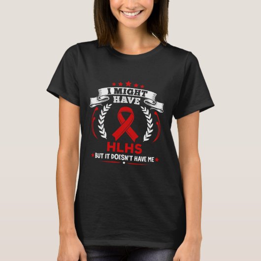 チアノーゼ性先天性心疾患 HLHS 私はHLHSではない Tシャツ (正面)