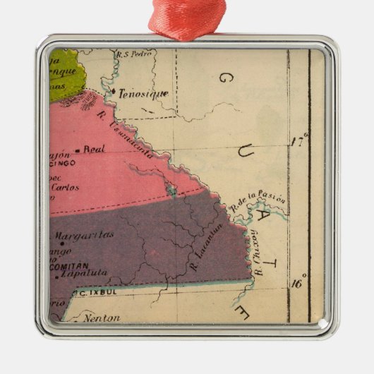チアパス州、メキシコ2 メタルオーナメント (正面)