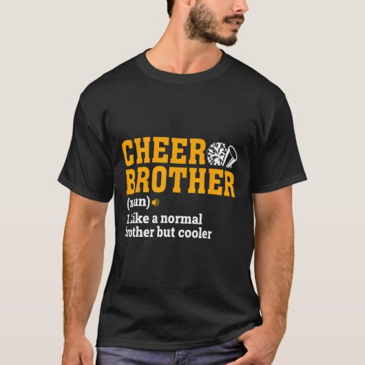 チアブラザー定義名詞チアリーダーギフトCh Tシャツ (正面)