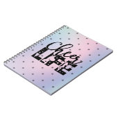 チアライフ グラマラスチアリーディングスター グラデーション ノートブック (左側)