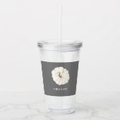 チアラテウォーターカラーホワイトパンプキン アクリルタンブラー (正面)