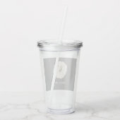 チアラテウォーターカラーホワイトパンプキン アクリルタンブラー (裏面)