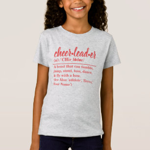 チアリパーソナライズされたーダー定義Tシャツ Tシャツ