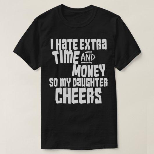 チアリーおもしろいダーのパパ親応援チームギフト Tシャツ (デザイン正面)