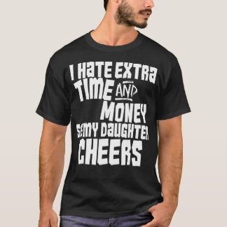 チアリーおもしろいダーのパパ親応援チームギフト Tシャツ