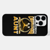 チアリーお気に入りのダーが叔母さんをチアリーティングと呼ぶ iPhoneケース (裏面横)