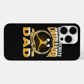 チアリーお気に入りのダーが私をパパチアリーティング iPhoneケース (裏面横)