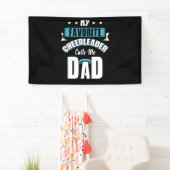 チアリーお気に入りのダーが私をパパ応援 横断幕 (インサイチュ)