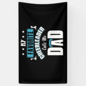 チアリーお気に入りのダーが私をパパ応援 横断幕 (縦)