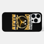 チアリーお気に入りのダーは私をマムウ・チアリードインと呼ぶ iPhoneケース (裏面横)