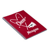 チアリーシンプルダー応援ハート ノートブック (右側)