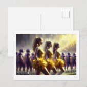 チアリーダーたちは ポストカード (正面/裏面)