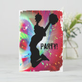 チアリーダーとの円のColorburst 招待状 (スタンド正面)