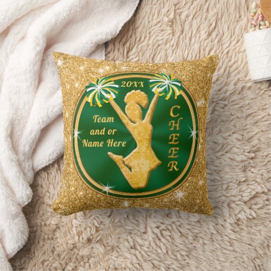 チアリーダーのためのカスタムな年長夜ギフトのアイディア クッション (ブランケット)