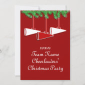 チアリーダーのためのクリスマスの招待状 招待状 (正面)