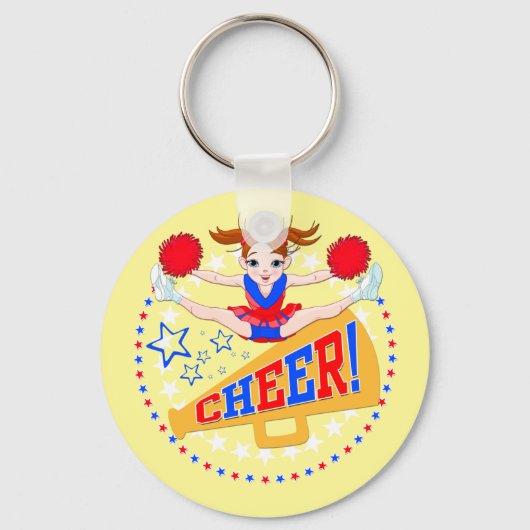 チアリーダーのキーリング キーホルダー (正面)