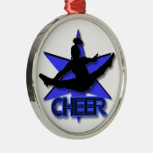 チアリーダーのクリスマスのオーナメント メタルオーナメント (右)