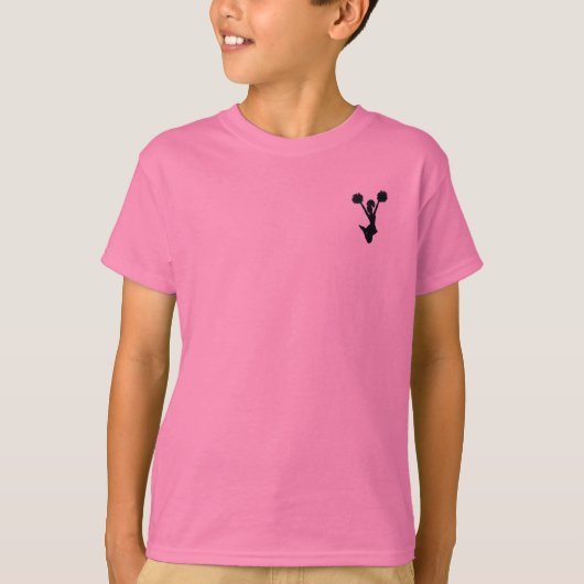 チアリーダーのシルエット Tシャツ (正面)