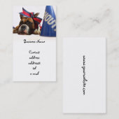 チアリーダーのボクサーの名刺 名刺 (正面/裏面)